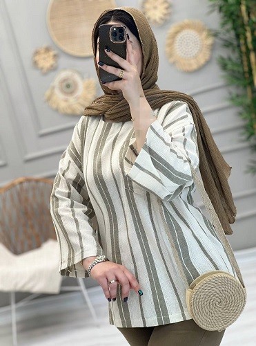 1241- مانتو شومیزی روشنا