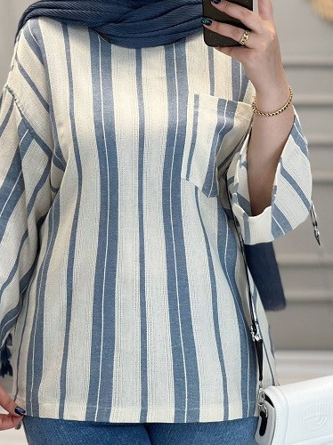 1241- مانتو شومیزی روشنا