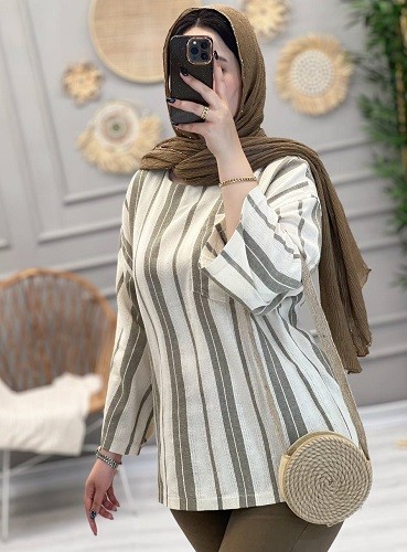 1241- مانتو شومیزی روشنا