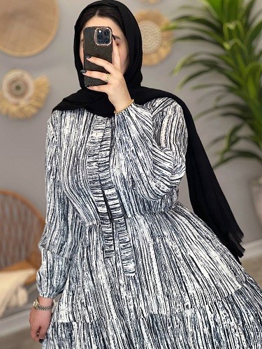 1245-پیراهن مزونی شاهیکا