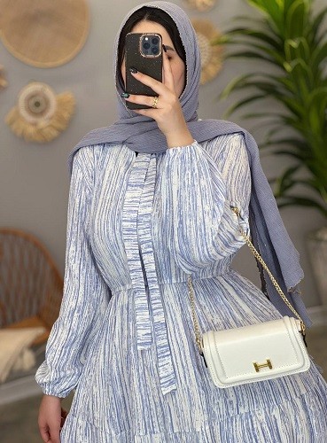 1245-پیراهن مزونی شاهیکا