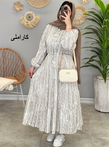 1245-پیراهن مزونی شاهیکا