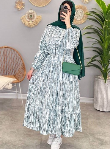 1245-پیراهن مزونی شاهیکا