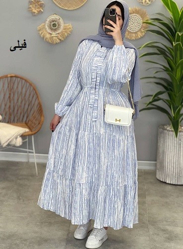 1245-پیراهن مزونی شاهیکا