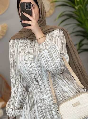 1245-پیراهن مزونی شاهیکا