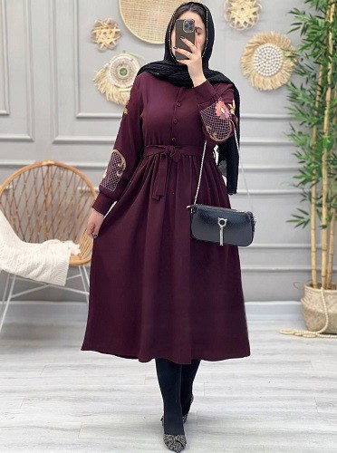 1247- مانتو مزونی گلدوزی