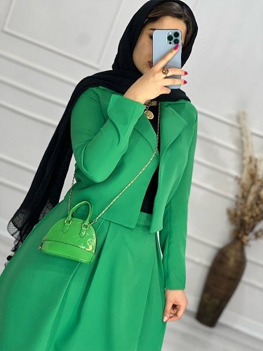 0604-کت و دامن نرمین( ایراد دار)