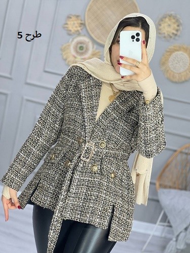 0818_ کت مزونی شنل سنجاقی