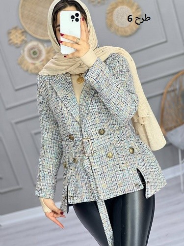 0818_ کت مزونی شنل سنجاقی