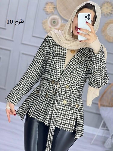 0818_ کت مزونی شنل سنجاقی