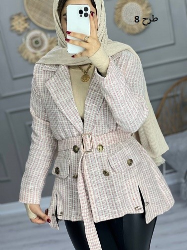 0818_ کت مزونی شنل سنجاقی