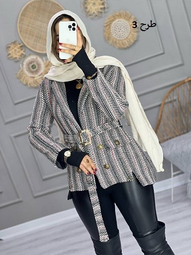 0818_ کت مزونی شنل سنجاقی