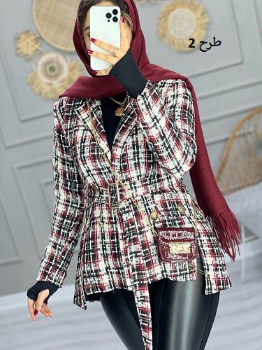 0818_ کت مزونی شنل سنجاقی