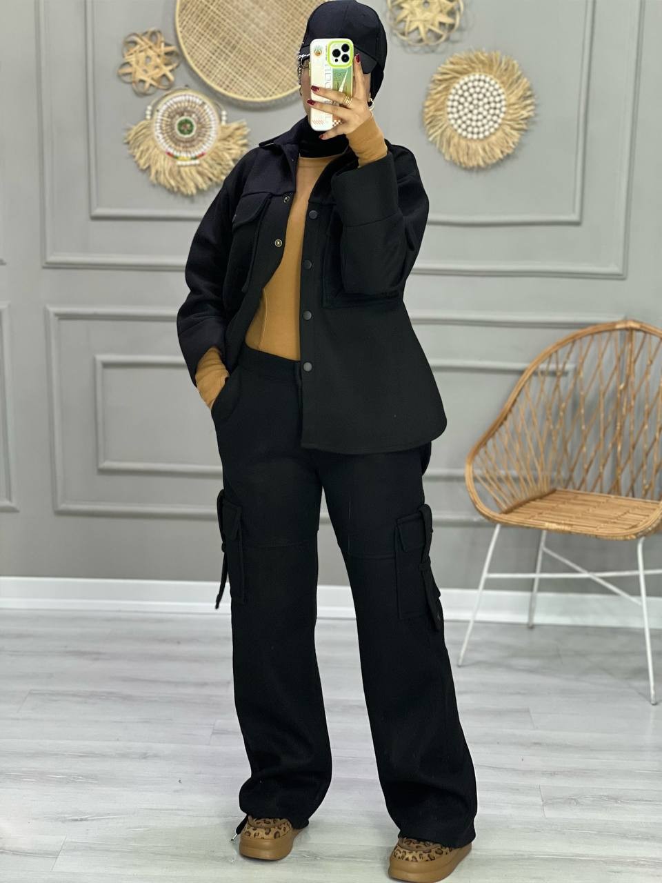 0823_ ست شومیز شلوار کارگو