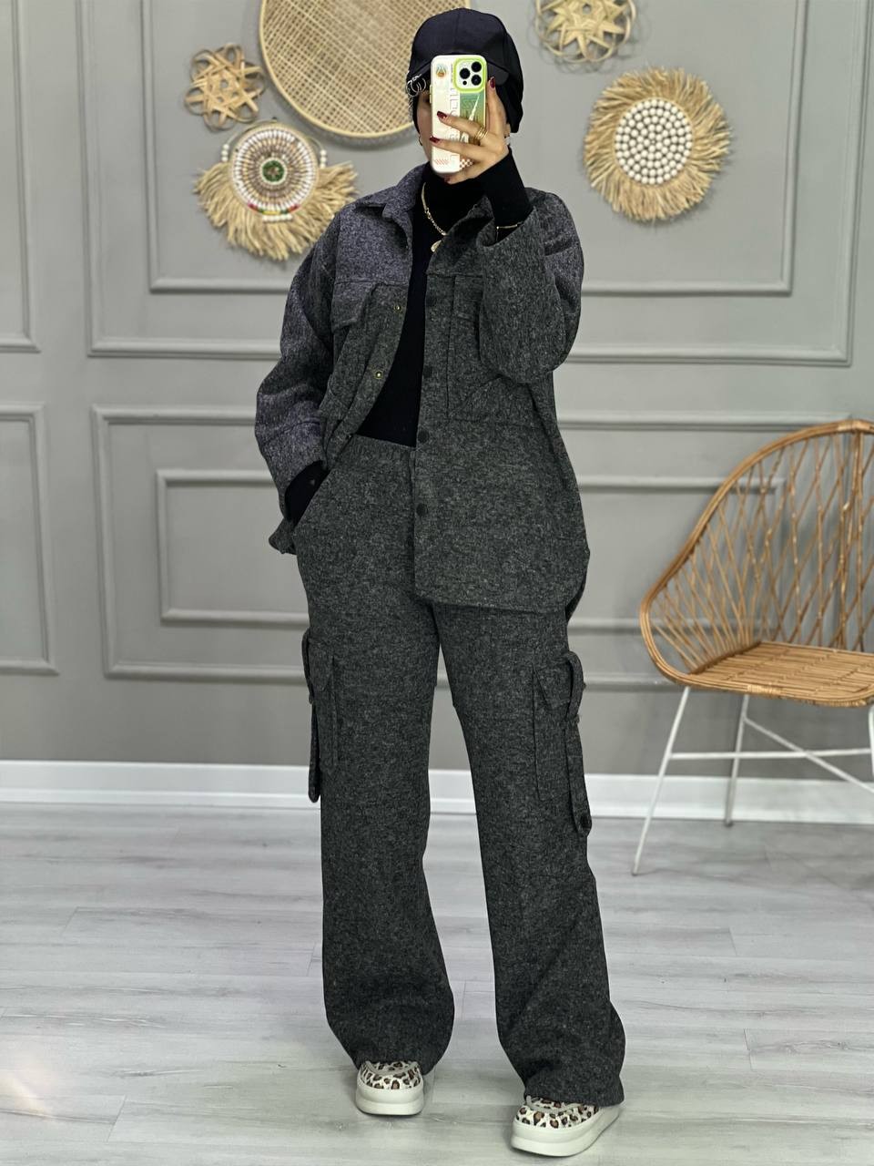 0823_ ست شومیز شلوار کارگو