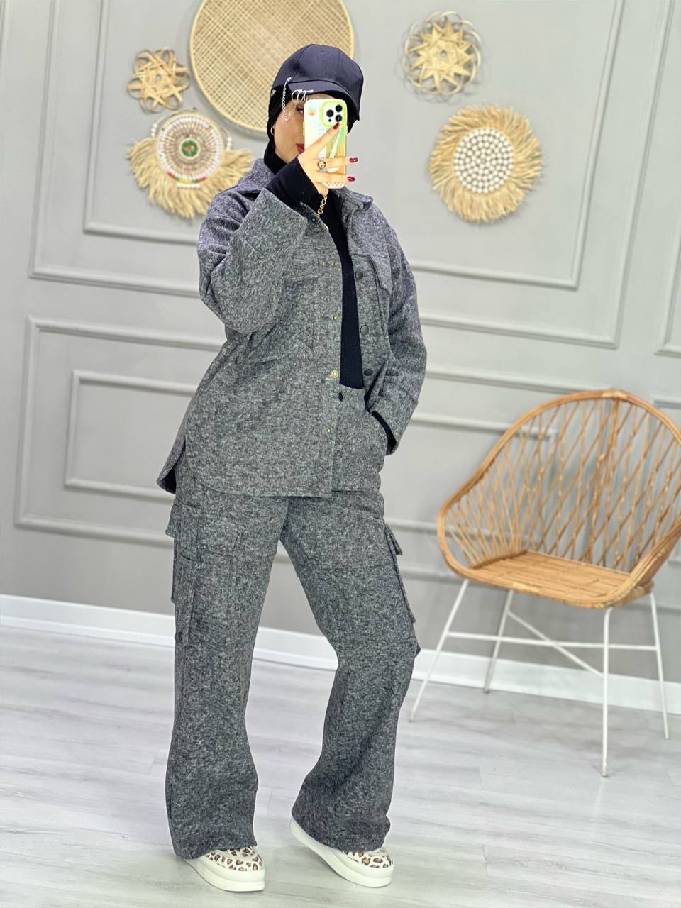 0823_ ست شومیز شلوار کارگو