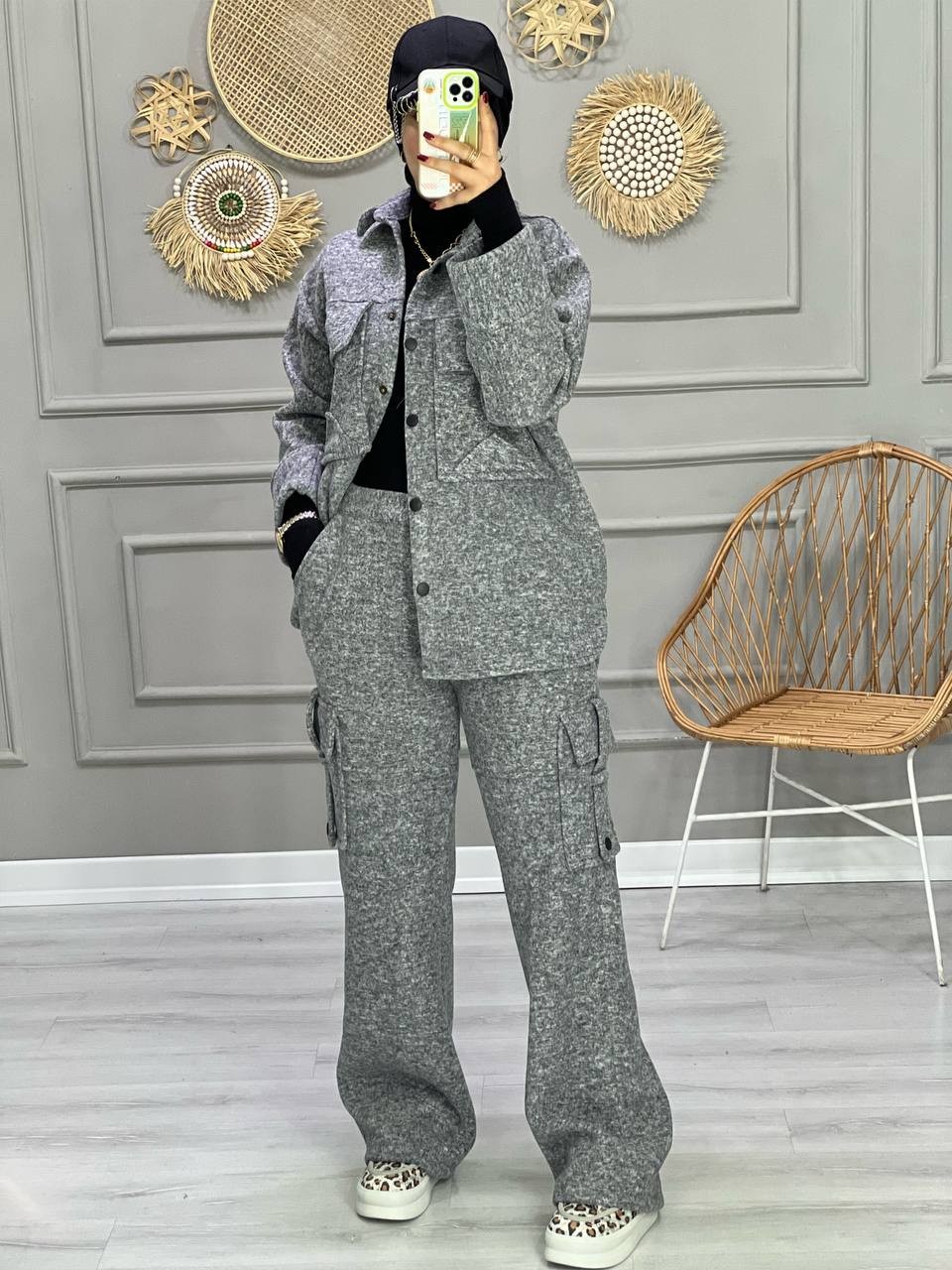 0823_ ست شومیز شلوار کارگو