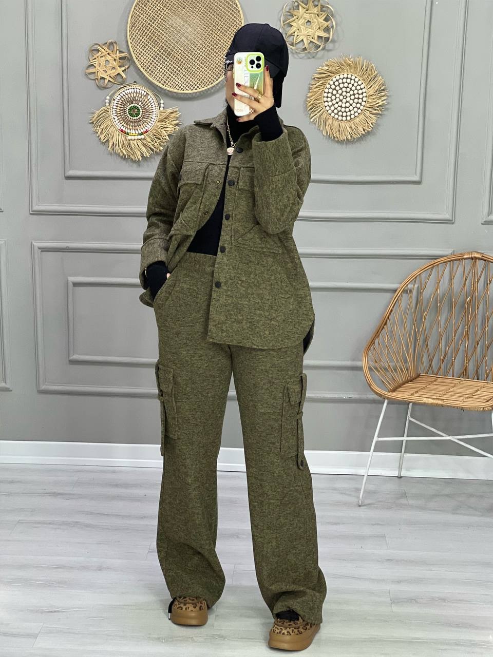 0823_ ست شومیز شلوار کارگو