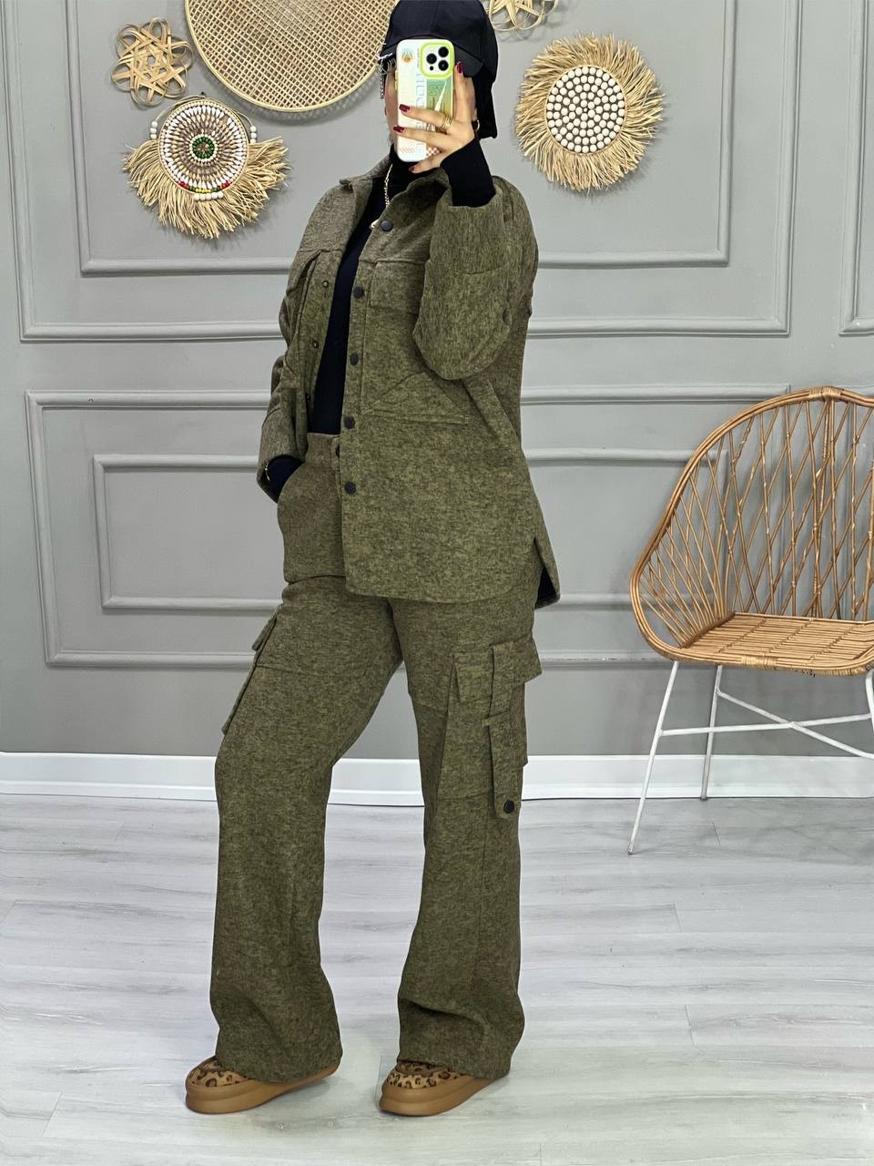 0823_ ست شومیز شلوار کارگو