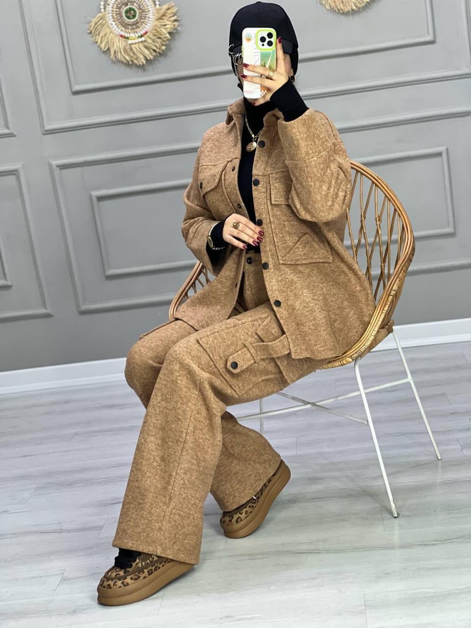 0823_ ست شومیز شلوار کارگو