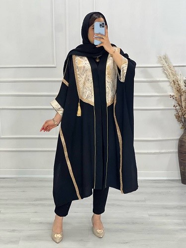 0611_مانتو مزونی عبایی تابش