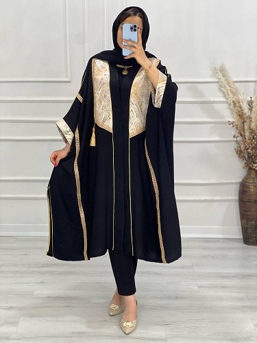 0611_مانتو مزونی عبایی تابش