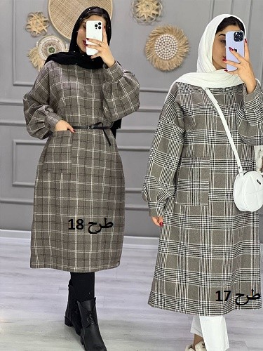 0855_کفتان چهارخونه پشمی