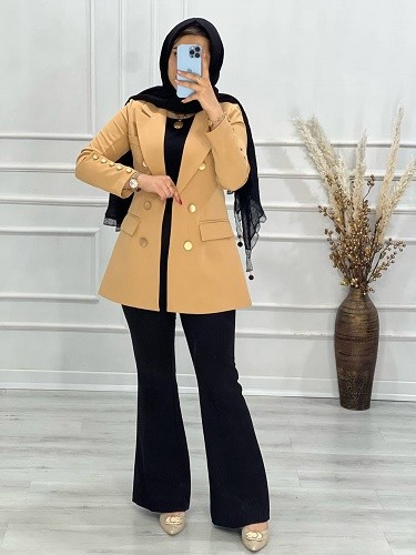 0586_کت مزونی کارامل