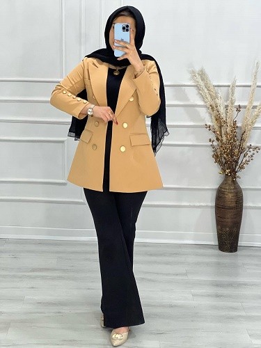 0586_کت مزونی کارامل