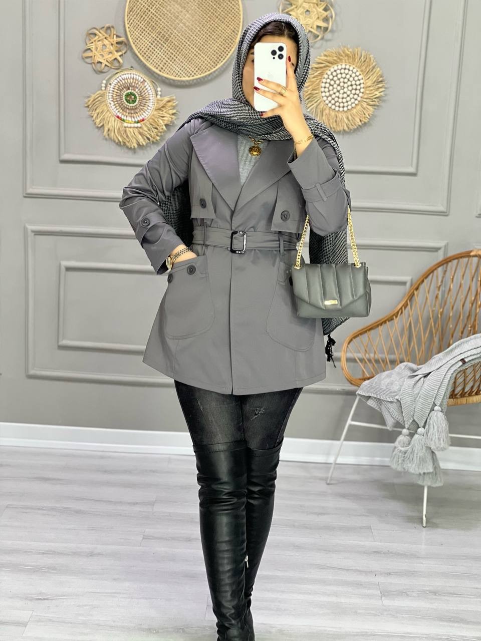 0842-بارونی ضدآب موکا