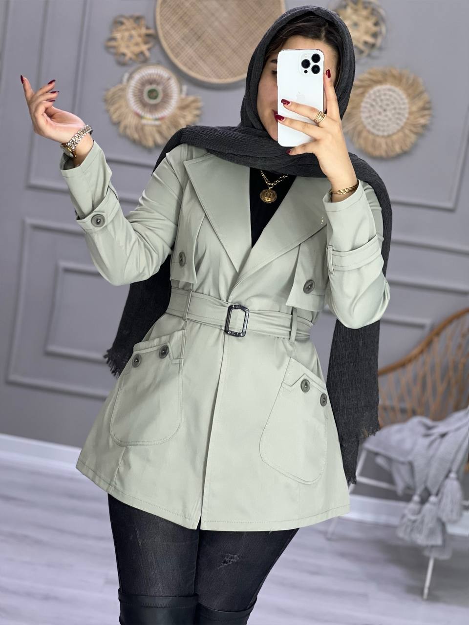 0842-بارونی ضدآب موکا