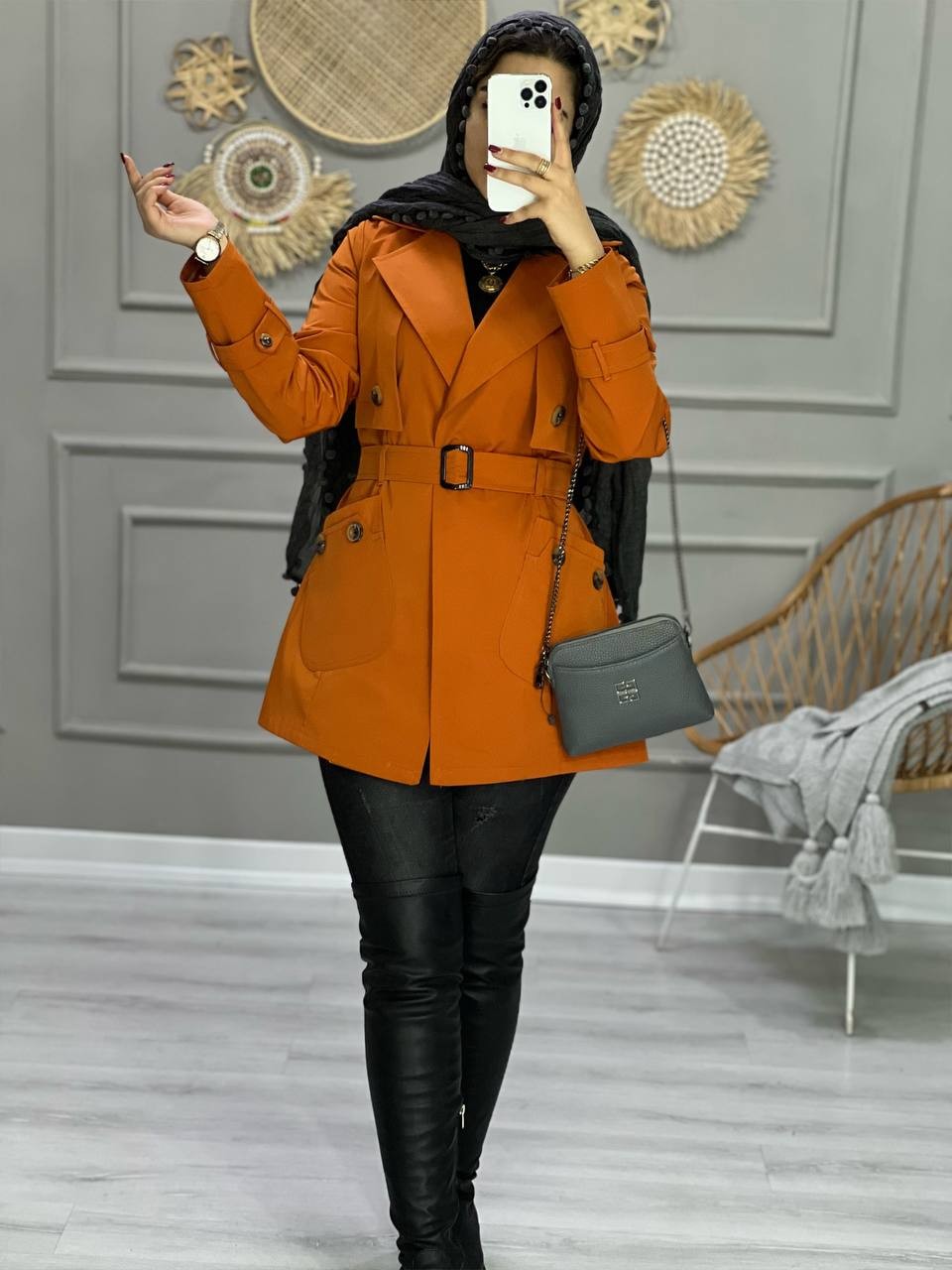 0842-بارونی ضدآب موکا