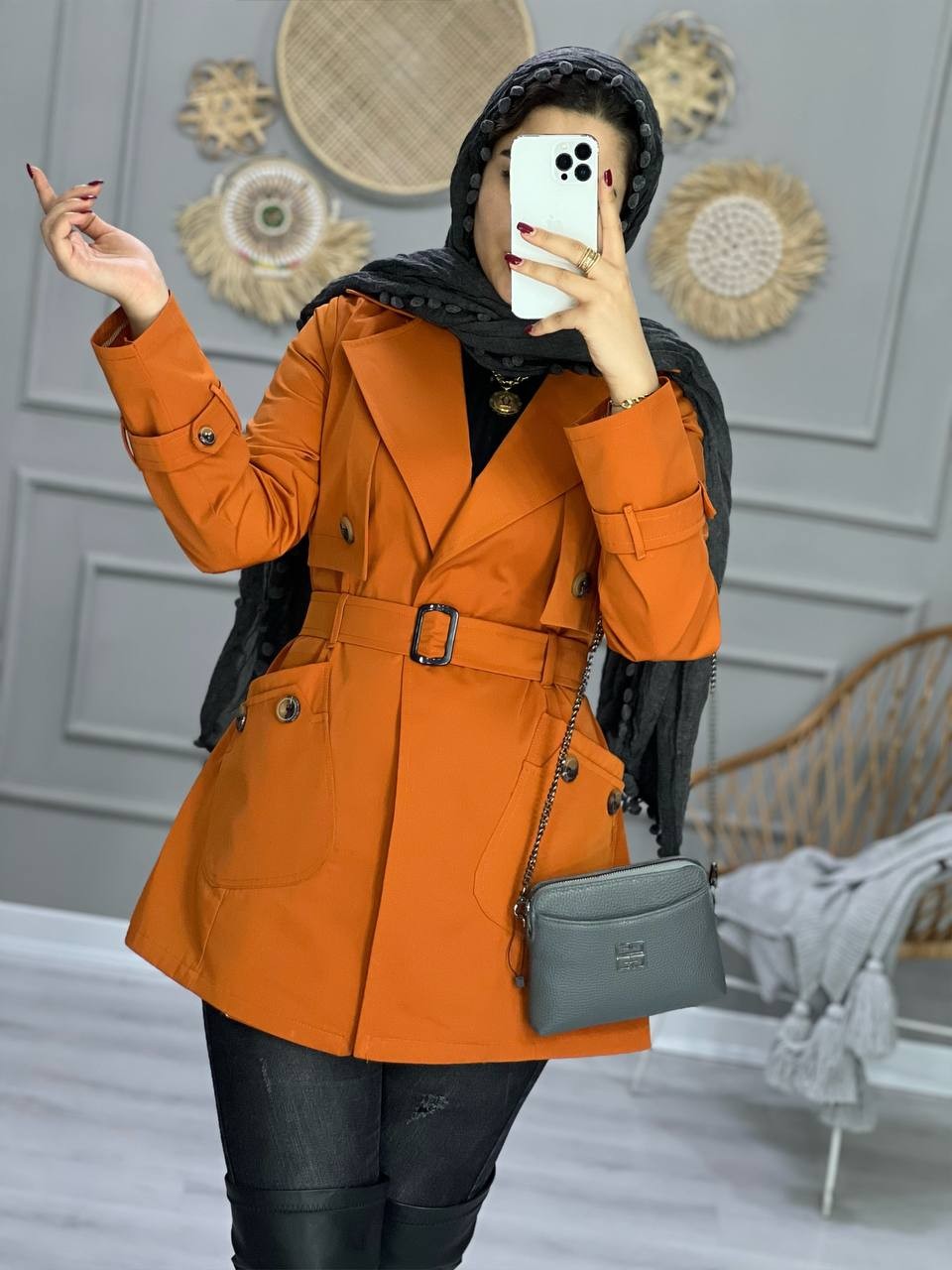 0842-بارونی ضدآب موکا