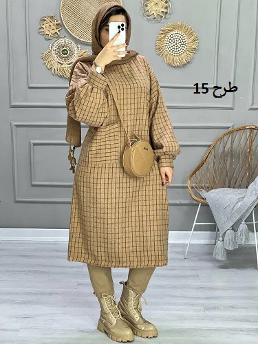 0855_کفتان چهارخونه پشمی