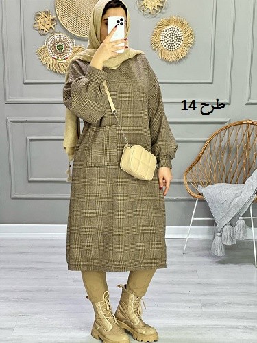 0855_کفتان چهارخونه پشمی