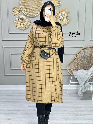 0855_کفتان چهارخونه پشمی