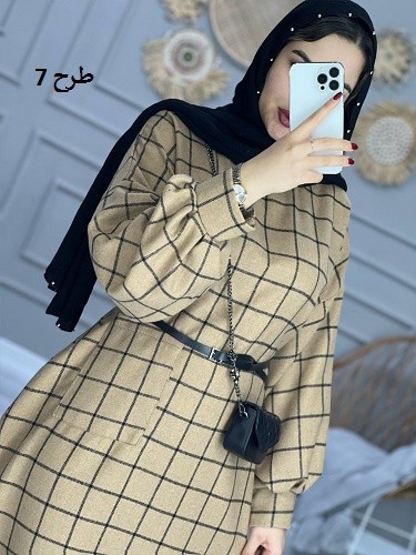 0855_کفتان چهارخونه پشمی