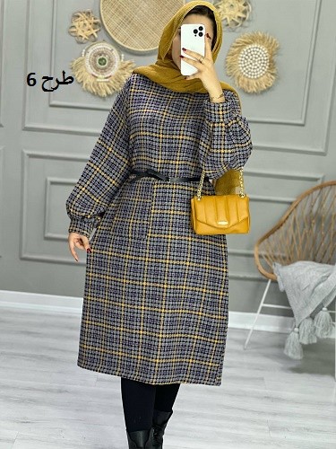 0855_کفتان چهارخونه پشمی