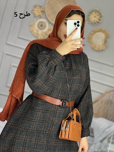 0855_کفتان چهارخونه پشمی