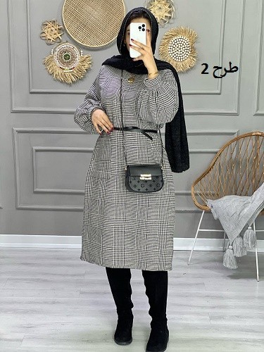 0855_کفتان چهارخونه پشمی