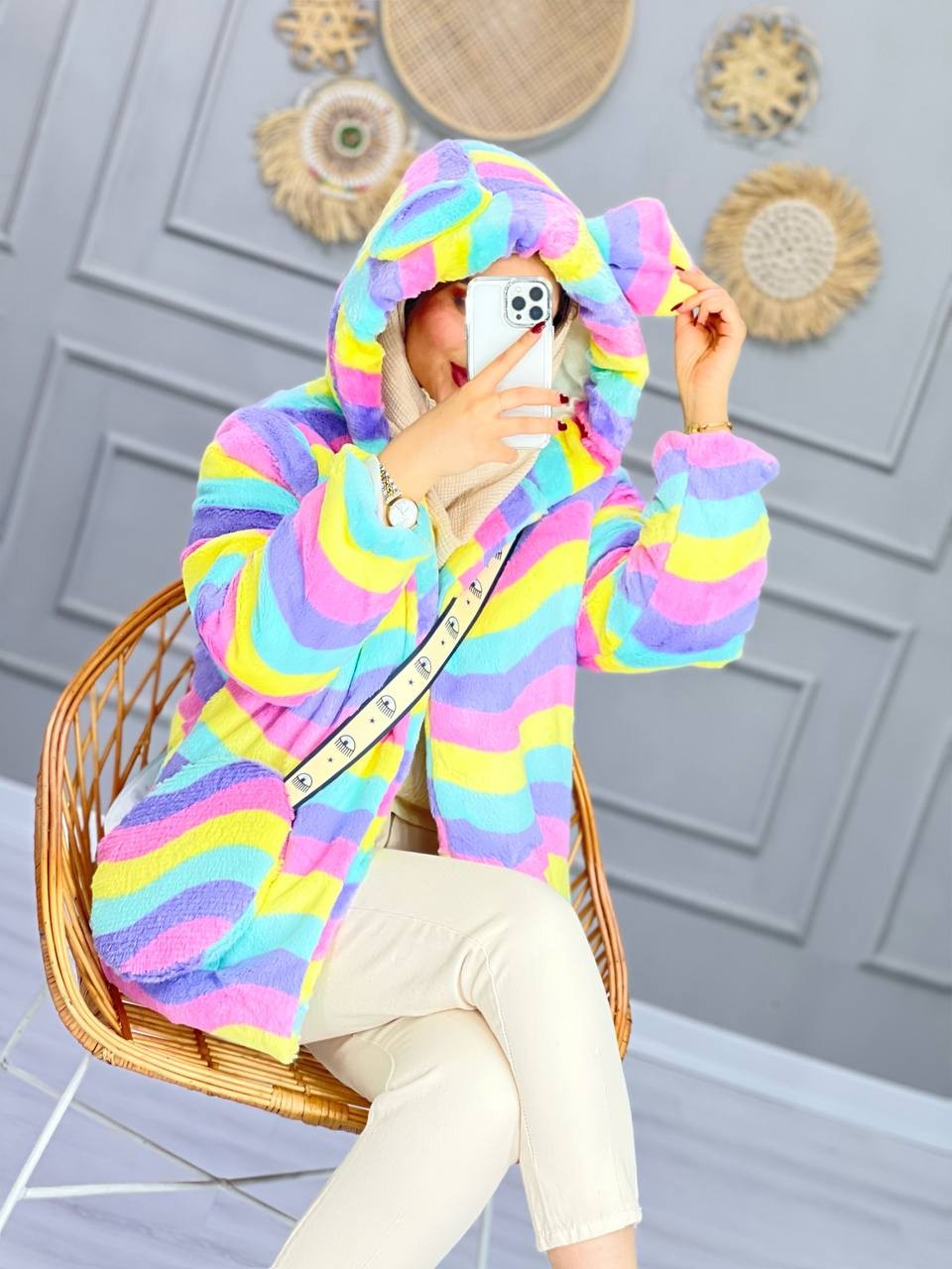 0857_کاپشن تدی شبرنگی