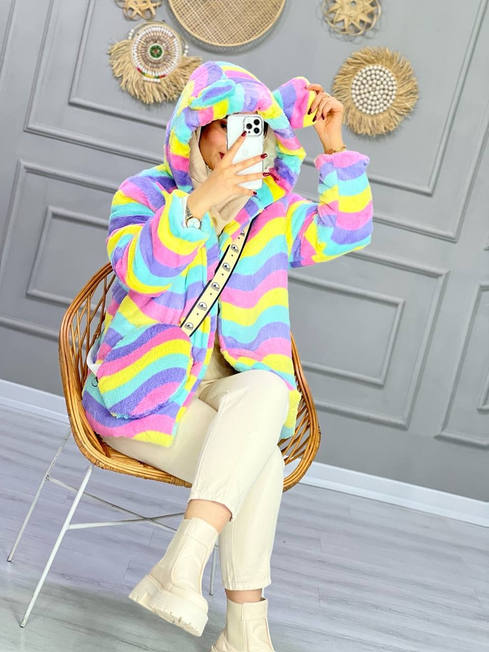 0857_کاپشن تدی شبرنگی