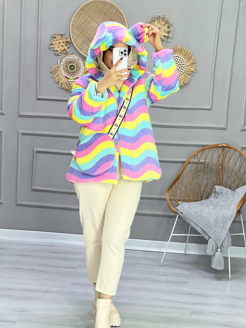 0857_کاپشن تدی شبرنگی