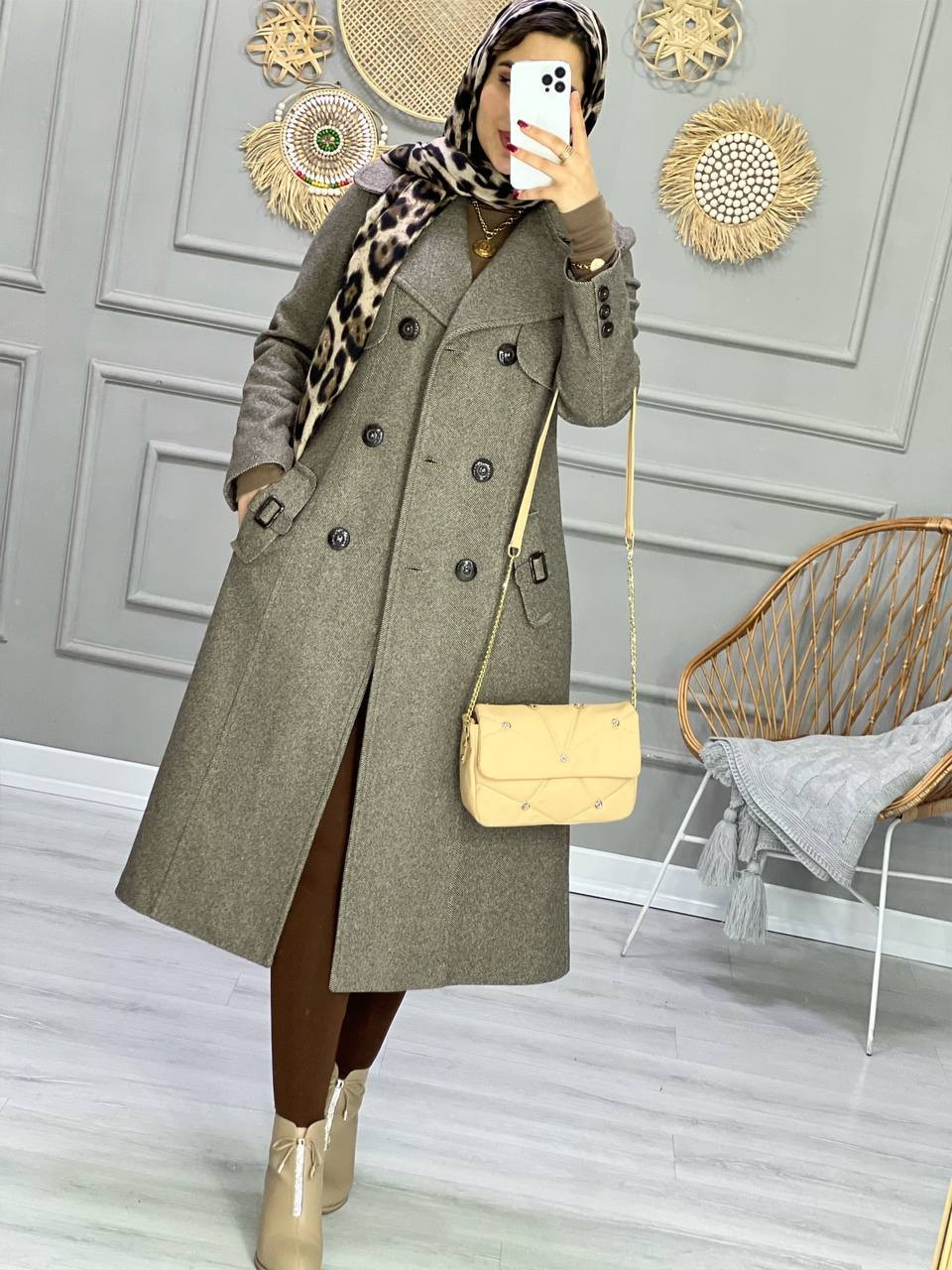 0861_ پالتو مزونی آستردار