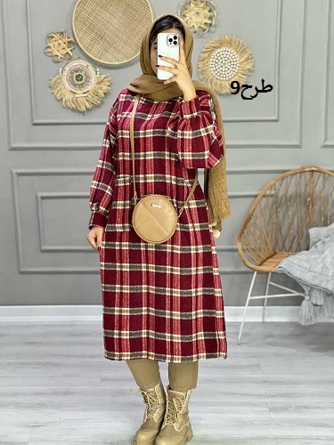 0862_کفتان چهارخونه پشمی