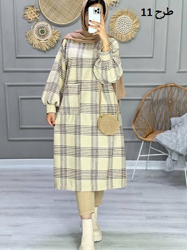 0862_کفتان چهارخونه پشمی