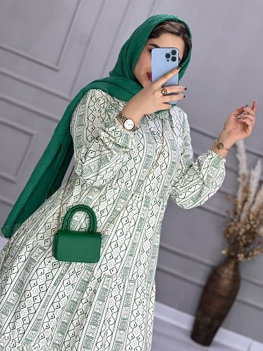 0637_ پیراهن لینن ترنم