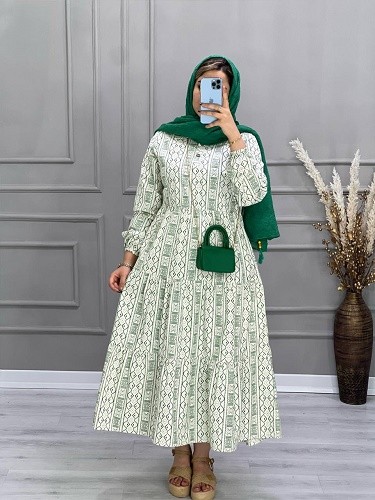 0637_ پیراهن لینن ترنم