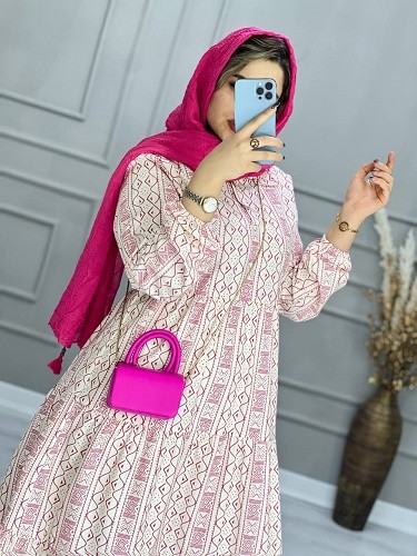 0637_ پیراهن لینن ترنم