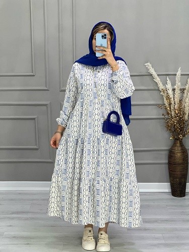 0637_ پیراهن لینن ترنم